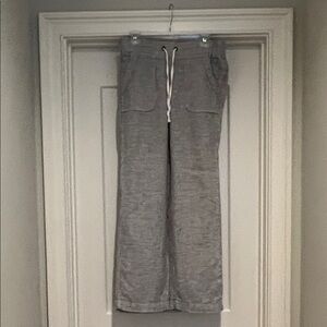 Athleta Wide Leg 100% Linen Pant Size 4
